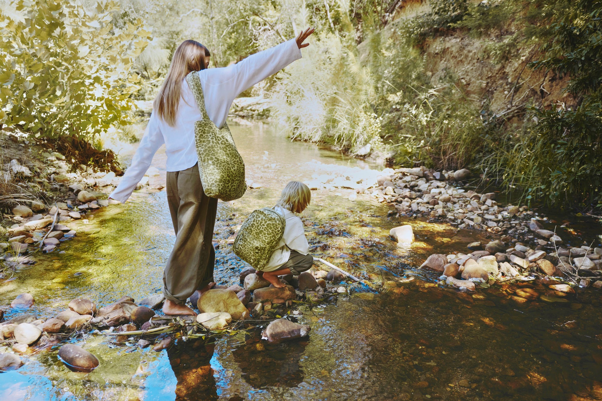 Green & Beige Leopard