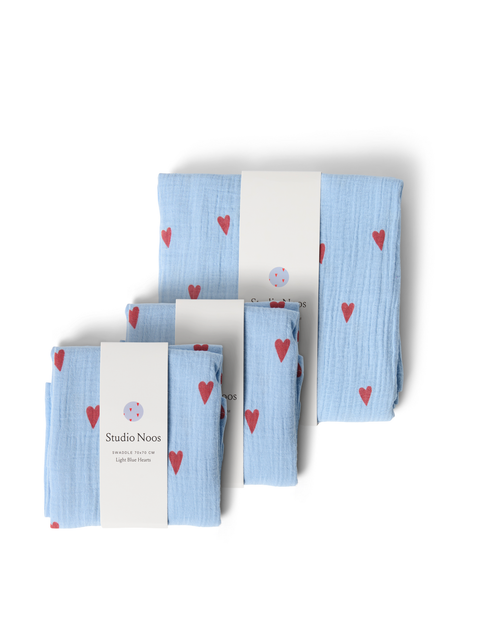 Hydrofiele Doeken Gift Set | Blue Hearts
