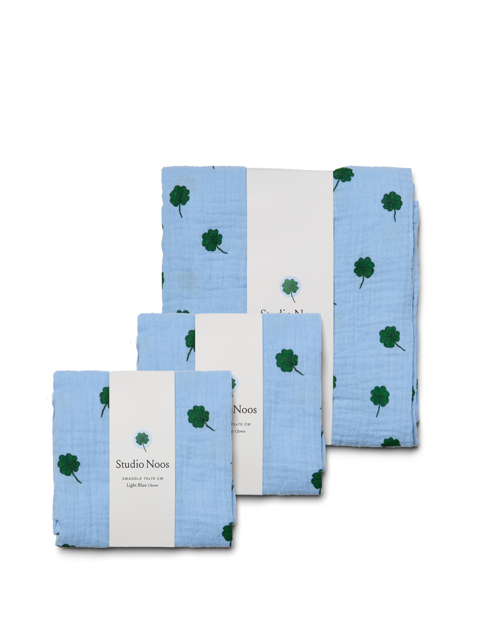 Lichtblauwe Hydrofiele Doeken Gift Set