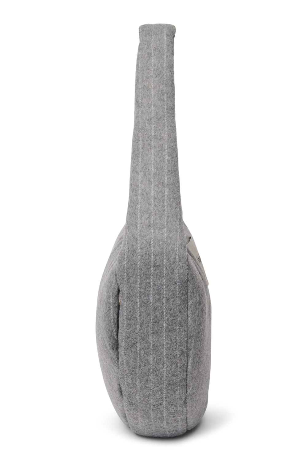 Flannel Chalkstripe Cross Body Bag | Light Grey