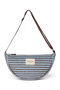 Stripy Wool Fanny Pack | Lichtblauw / Bruin