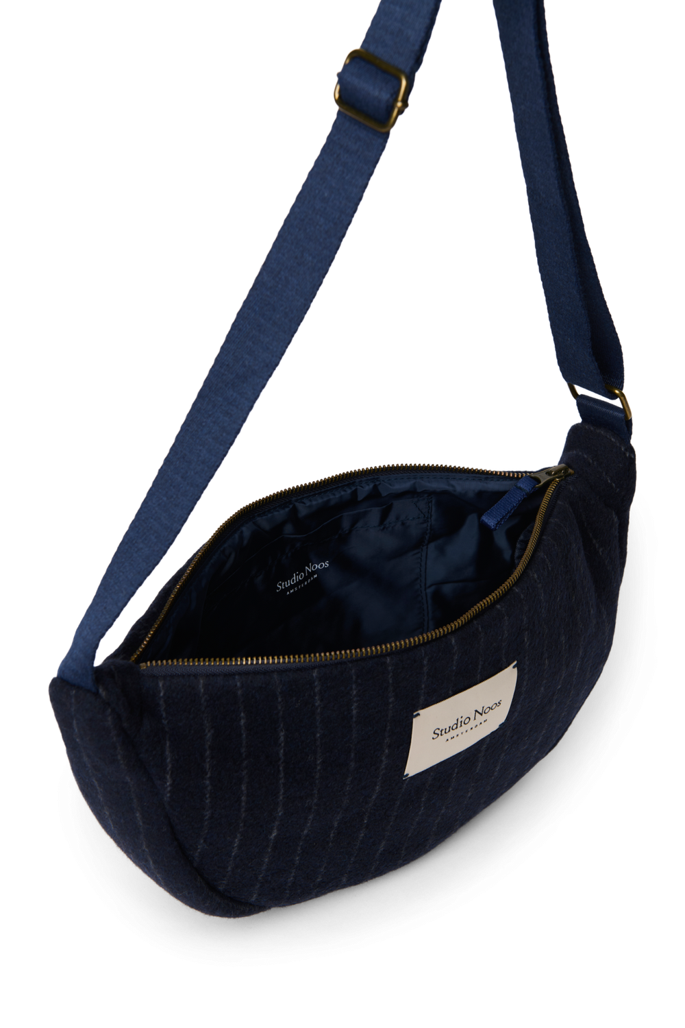 Flannel Chalkstripe Adult Fanny Pack | Dark Blue