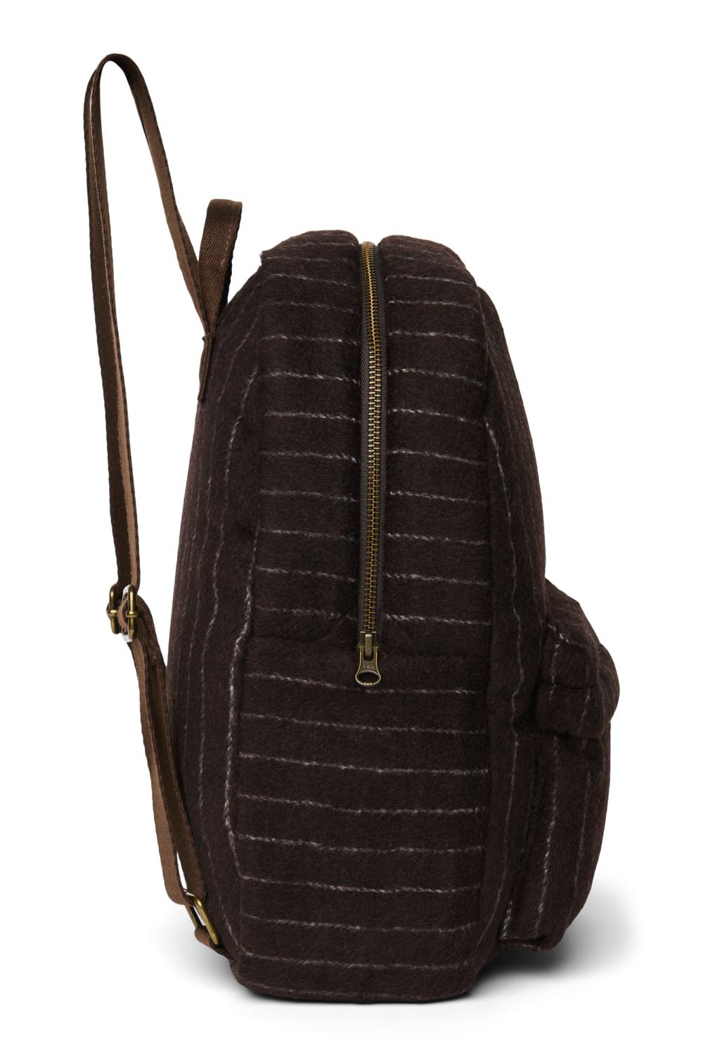 Flannel Chalkstripe Midi Backpack | Brown