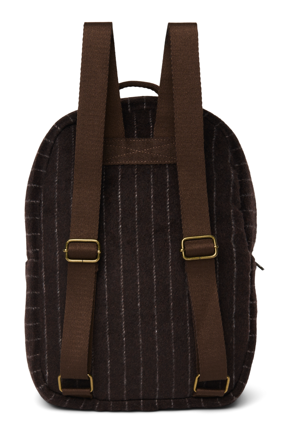 Flannel Chalkstripe Midi Backpack | Brown