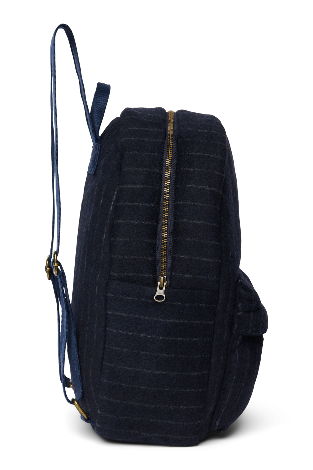 Flannel Chalkstripe Midi Backpack | Dark Blue