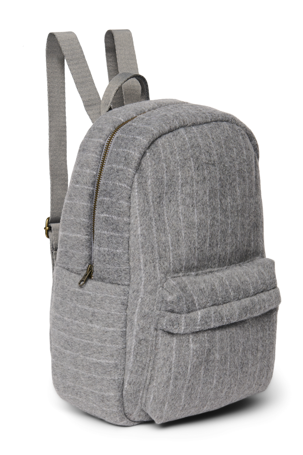 Flannel Chalkstripe Midi Backpack | Light Grey