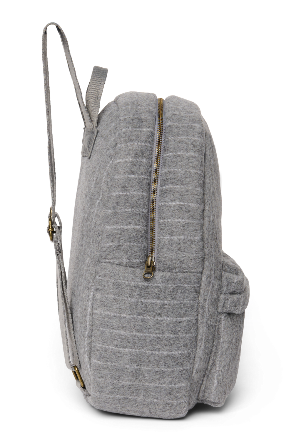 Flannel Chalkstripe Midi Backpack | Light Grey