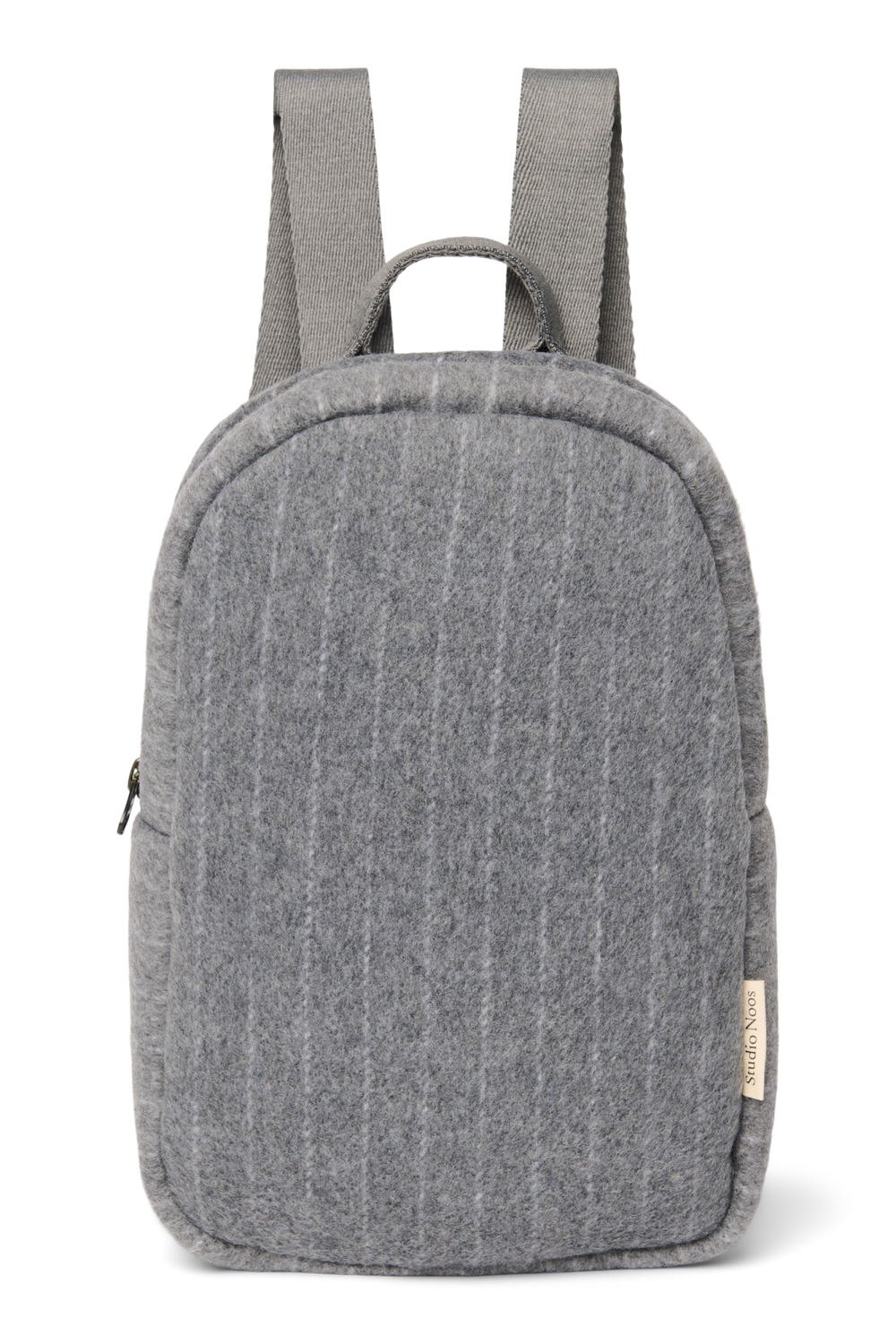 Flannel Chalkstripe Mini Backpack | Light Grey