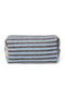 Stripy Wool Pouch | Lichtblauw / Bruin