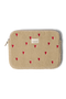 Teddy-Laptophülle 13 Inch | Ecru Hearts