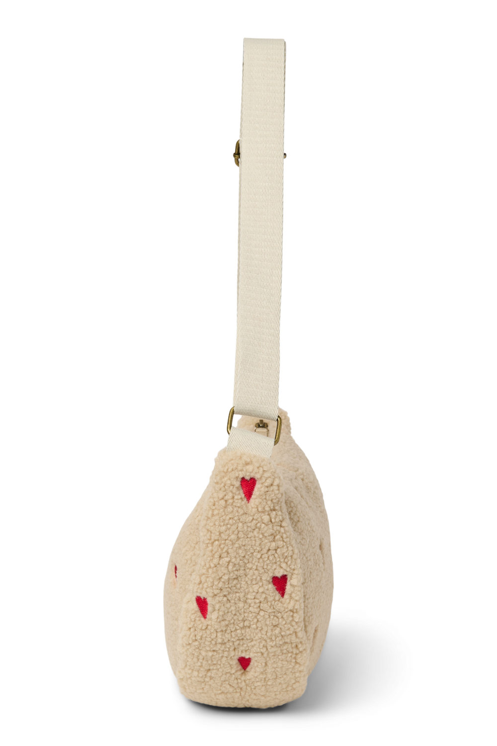 Ecru Teddy Hearts Adult Fanny Pack