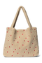 Teddy Mom Bag | Ecru Hearts