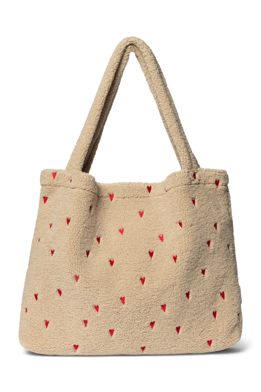 Teddy Mom Bag | Ecru Hearts