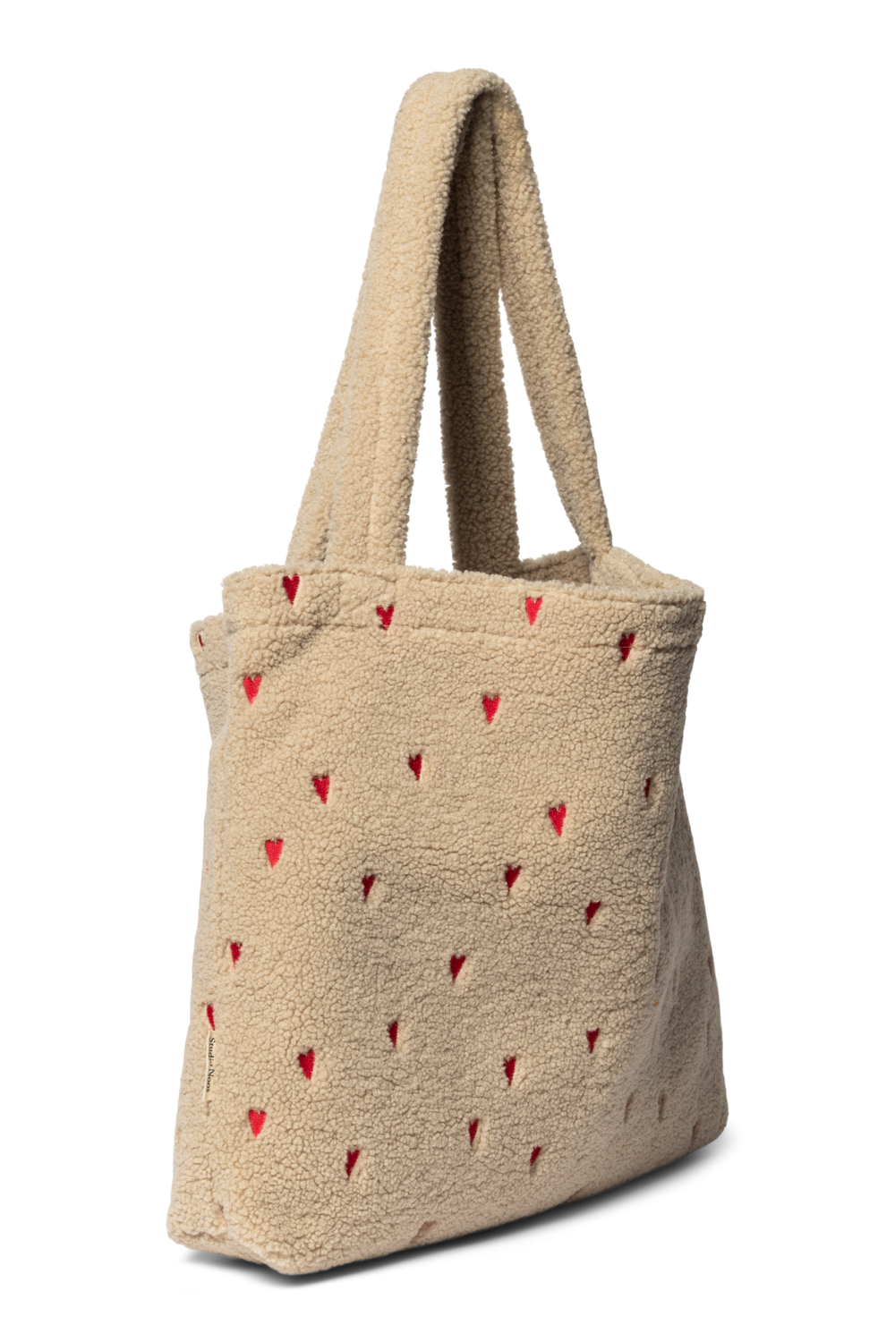 Teddy Mom Bag | Ecru Hearts