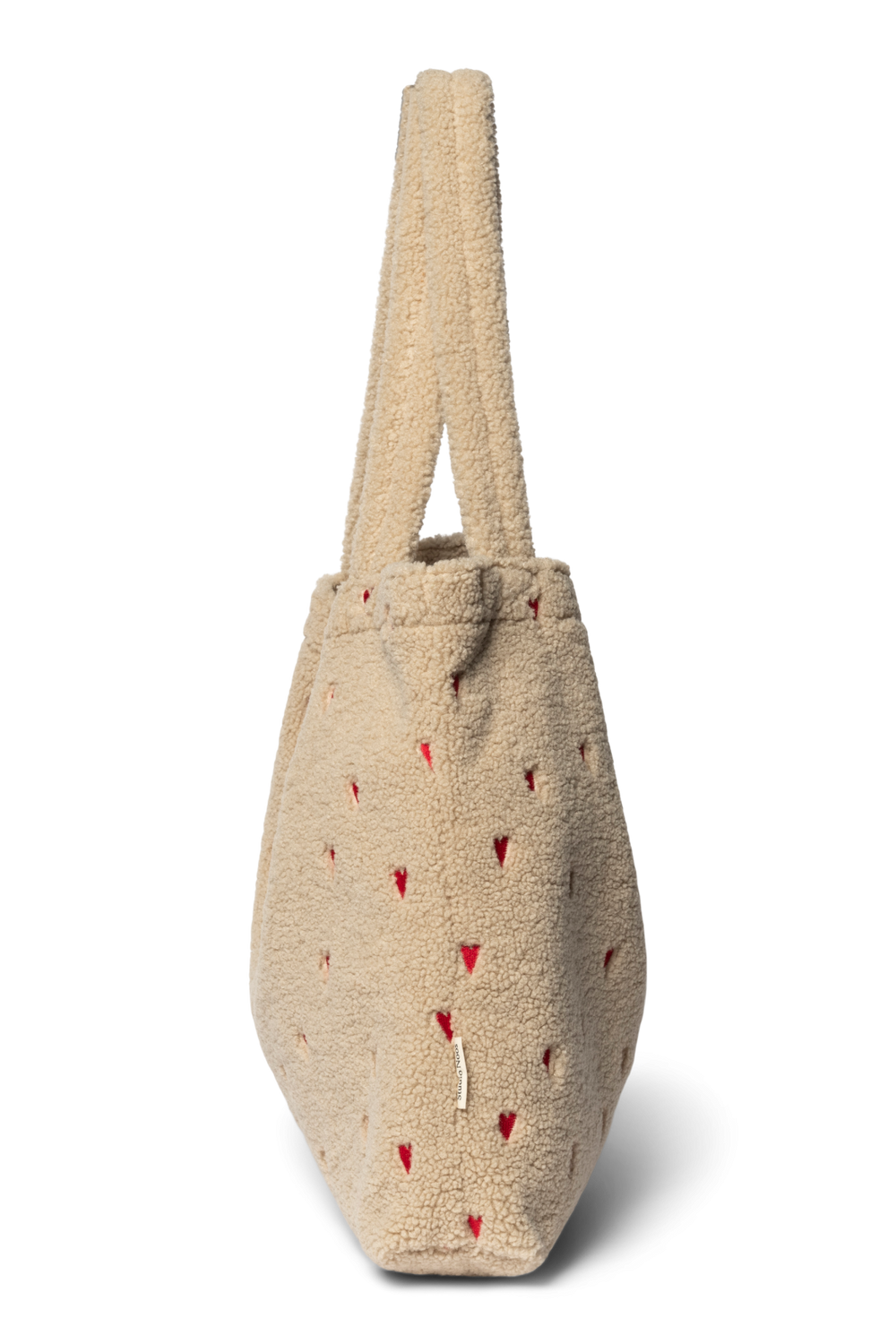Teddy Mom Bag | Ecru Hearts