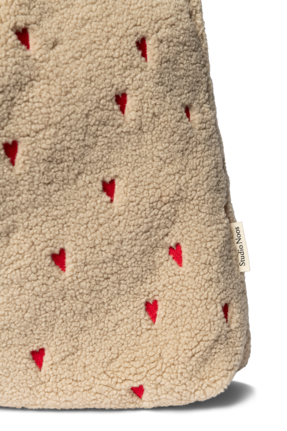 Teddy Mom Bag | Ecru Hearts
