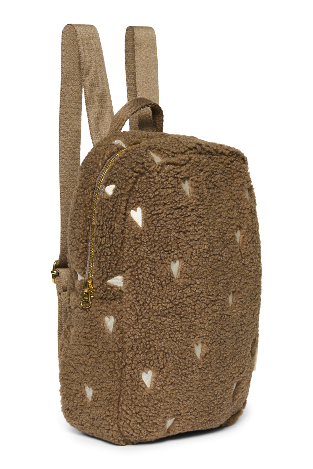 Teddy Mini Backpack | Brown Hearts