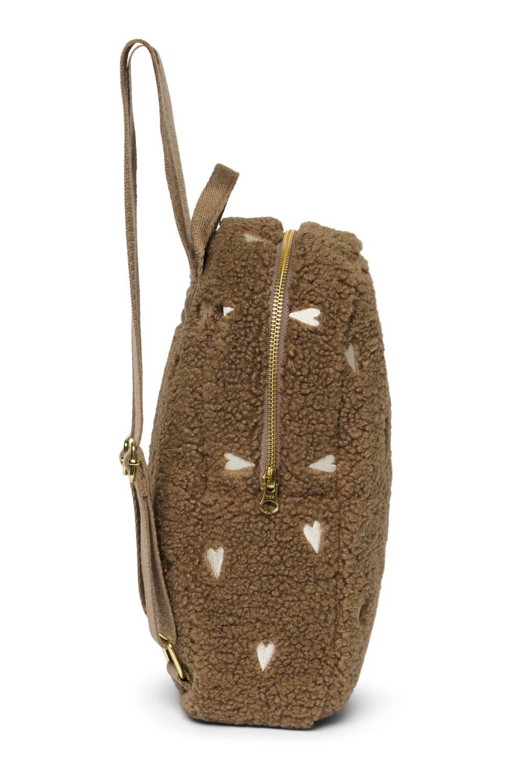 Teddy Mini Backpack | Brown Hearts