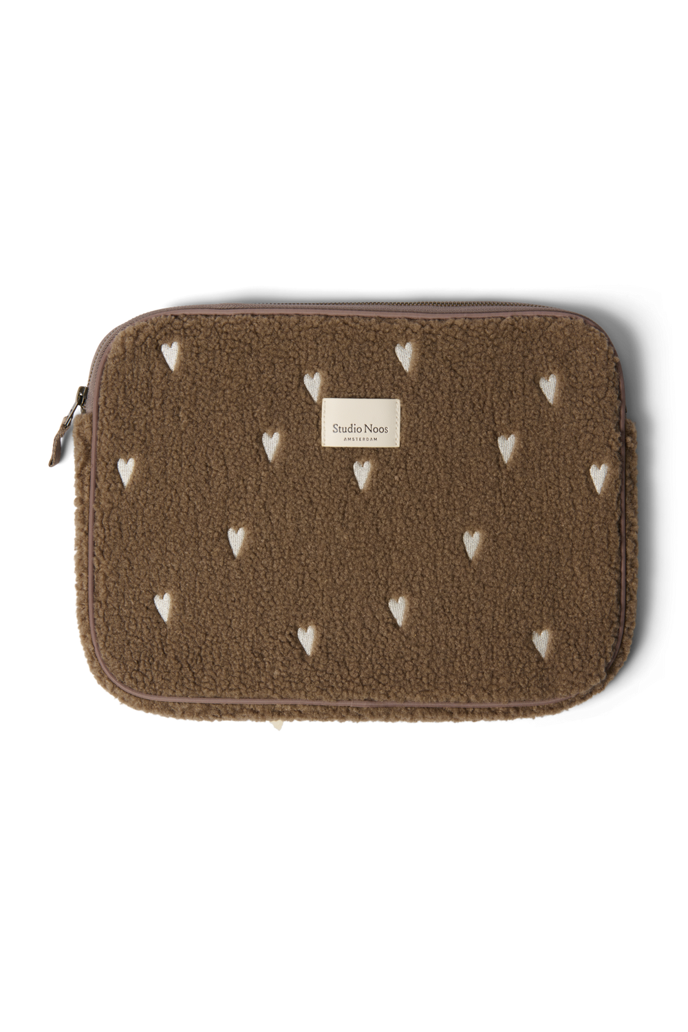 Bruine Teddy Hearts Laptop Hoes