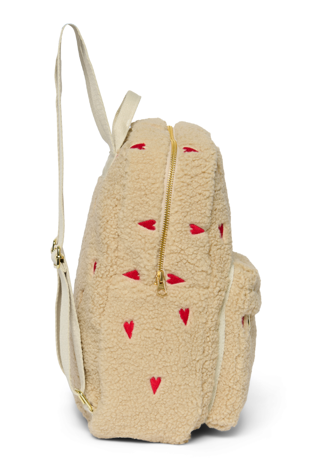 Teddy Midi Rugzak | Ecru Hearts