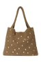 Teddy Mom Bag | Brown Hearts