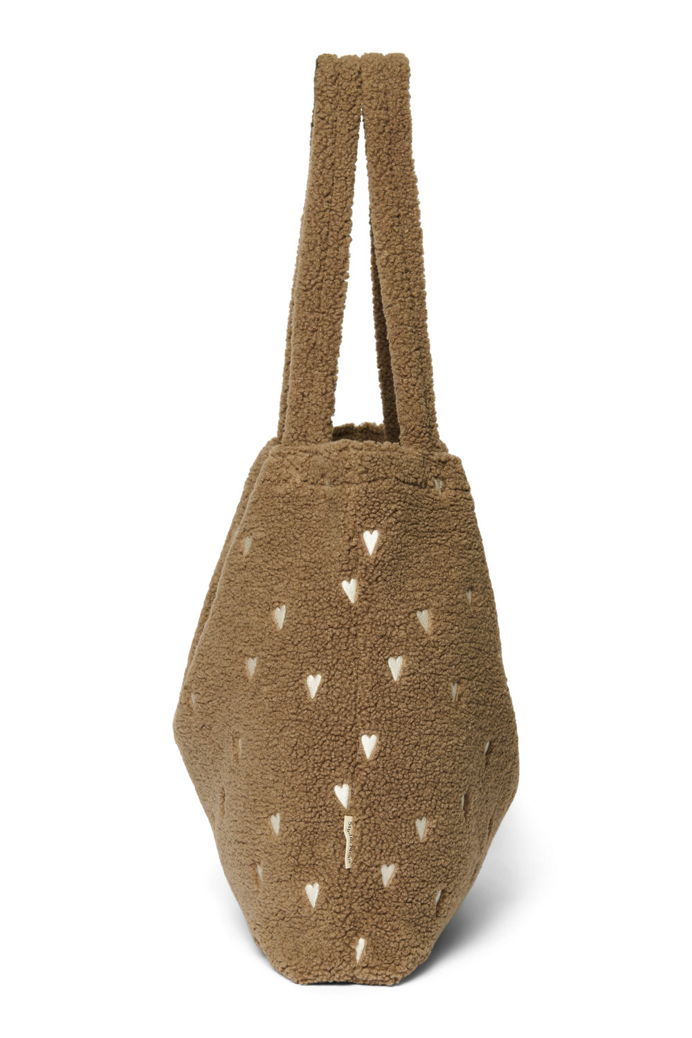 Teddy Mom Bag | Brown Hearts