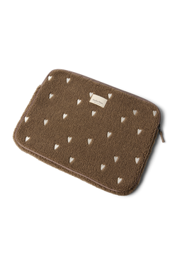 Teddy Pochette Pour Ordinateur Portable 15 Inch | Brun Hearts