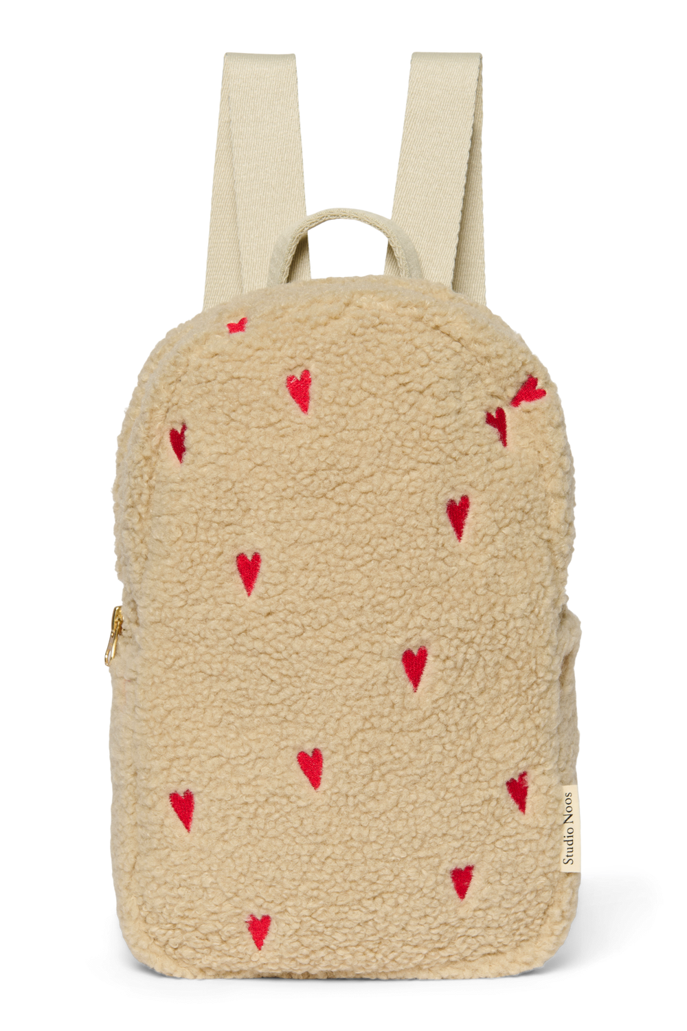 Teddy Mini Rugzak | Ecru Hearts