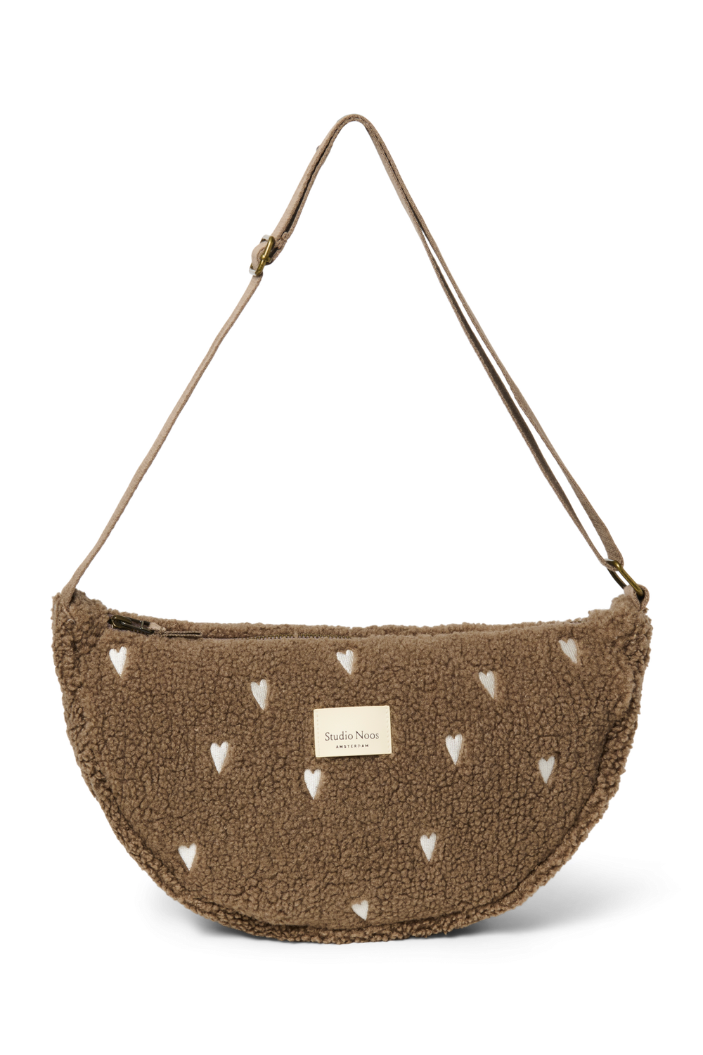 Teddy Adult Fanny Pack | Brown Hearts