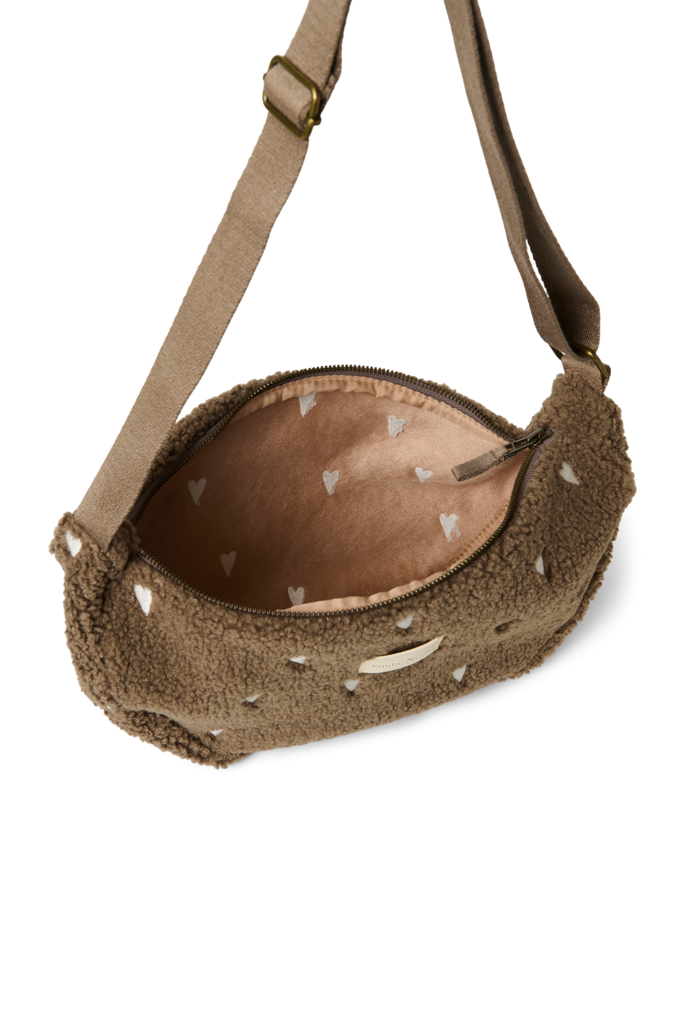 Teddy Adult Fanny Pack | Brown Hearts