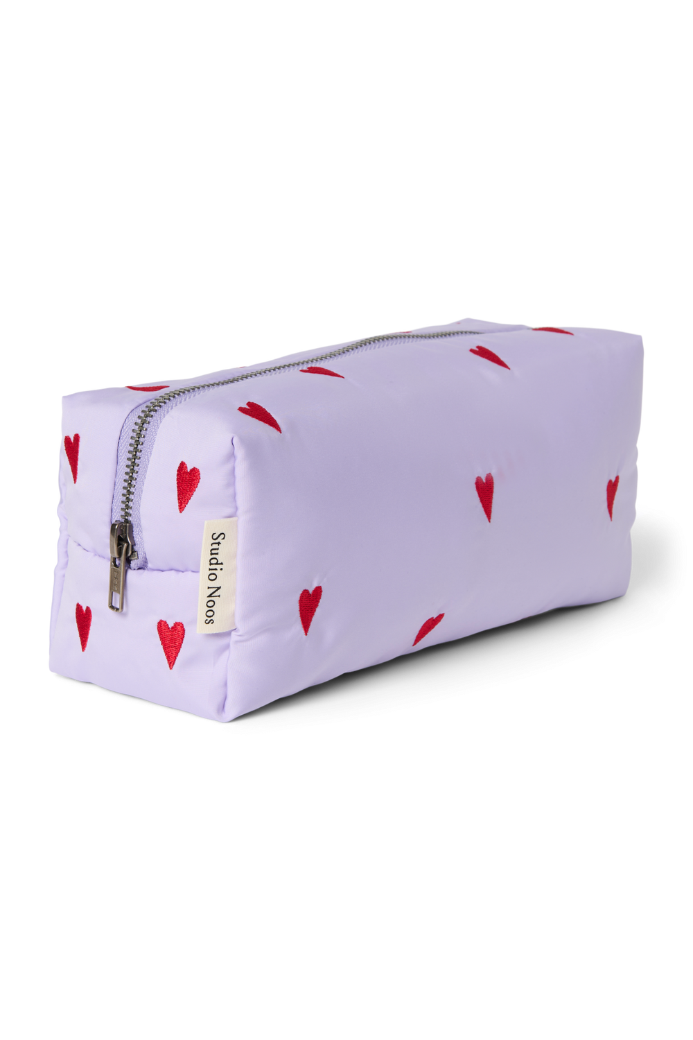 Puffy Pouch | Purple Hearts
