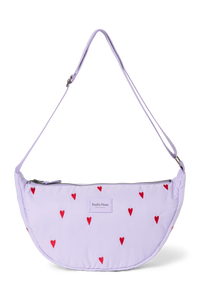 Lila Hearts Puffy Adult-Gürteltasche