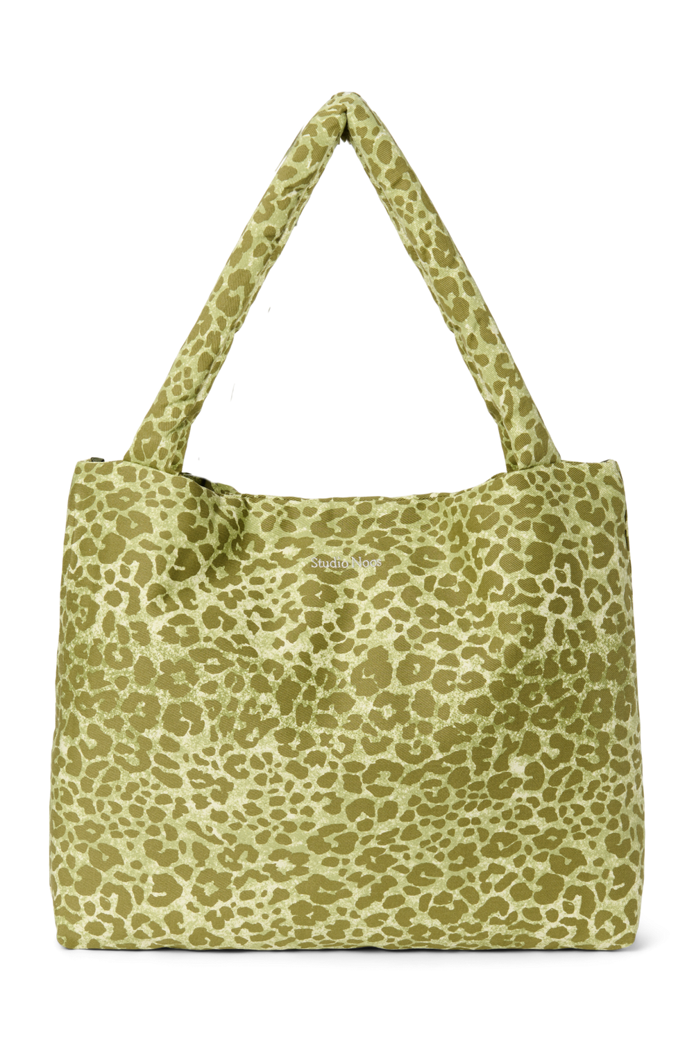 Cotton Mom Bag | Green Leopard