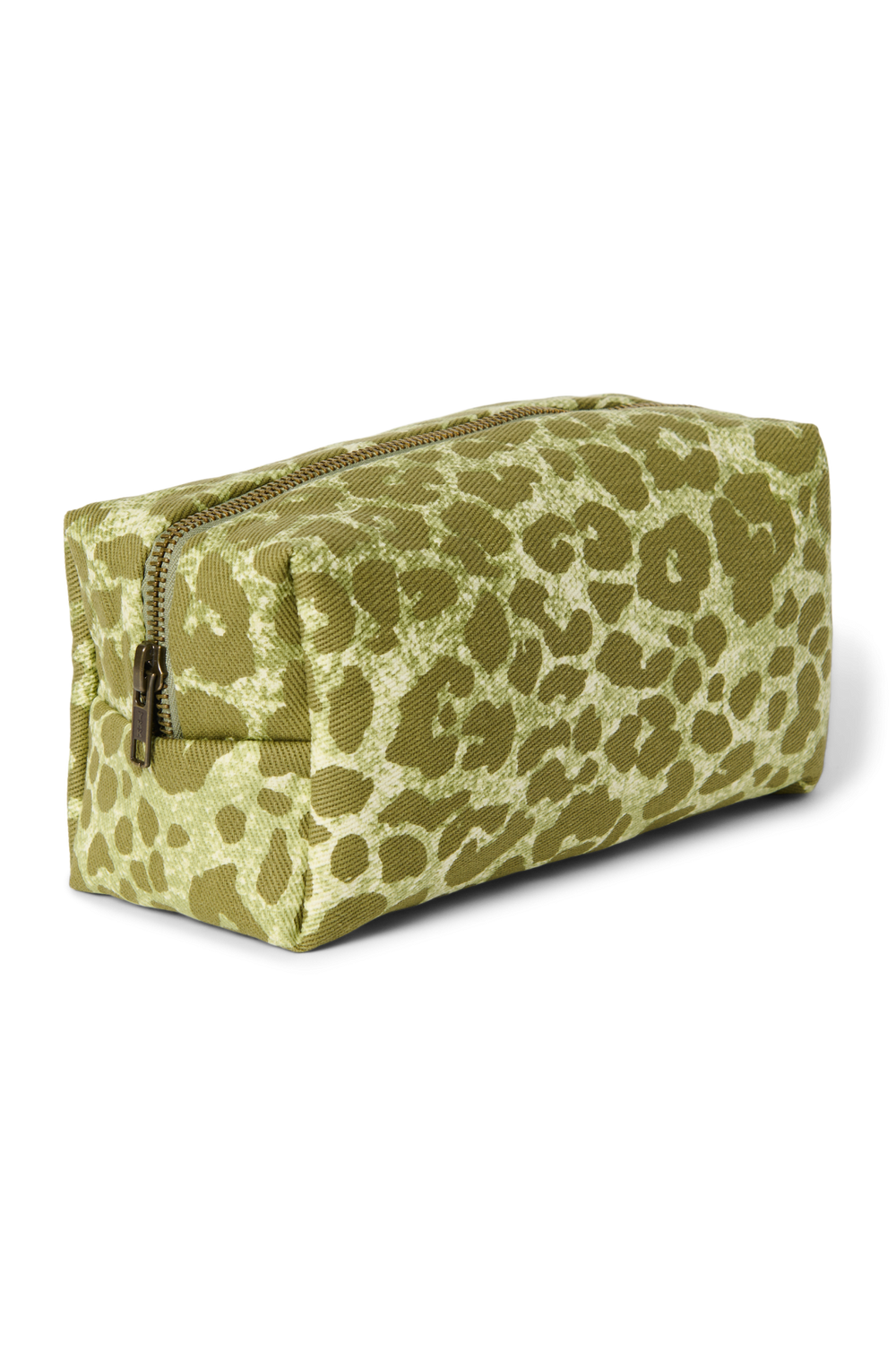 Cotton Pouch | Green Leopard