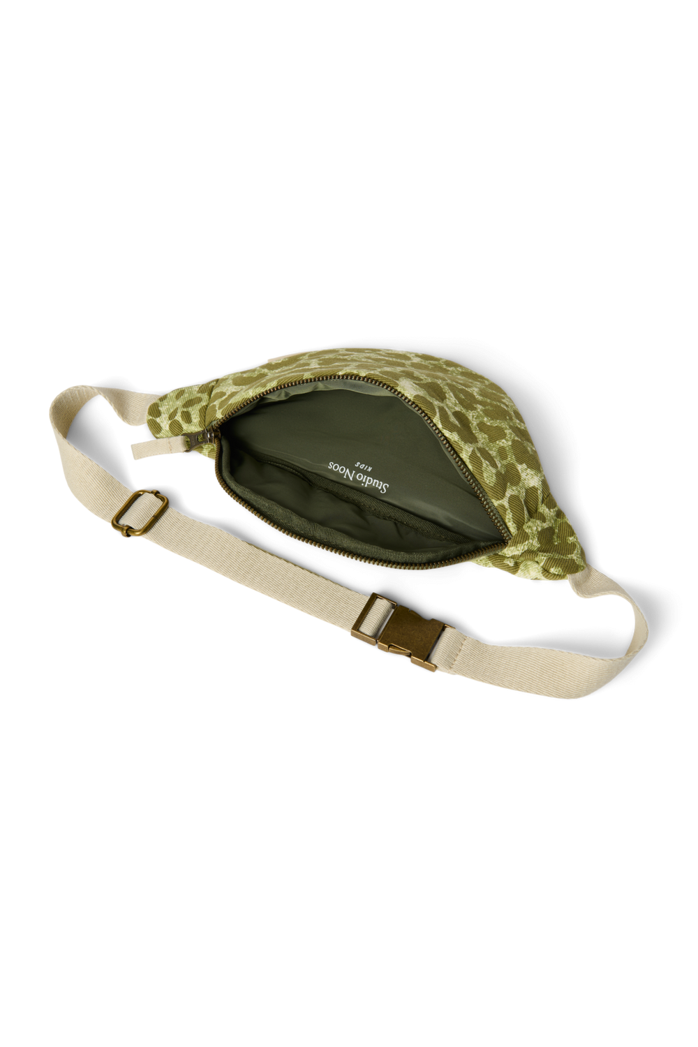 Green Leopard Cotton Mini Sac Banane