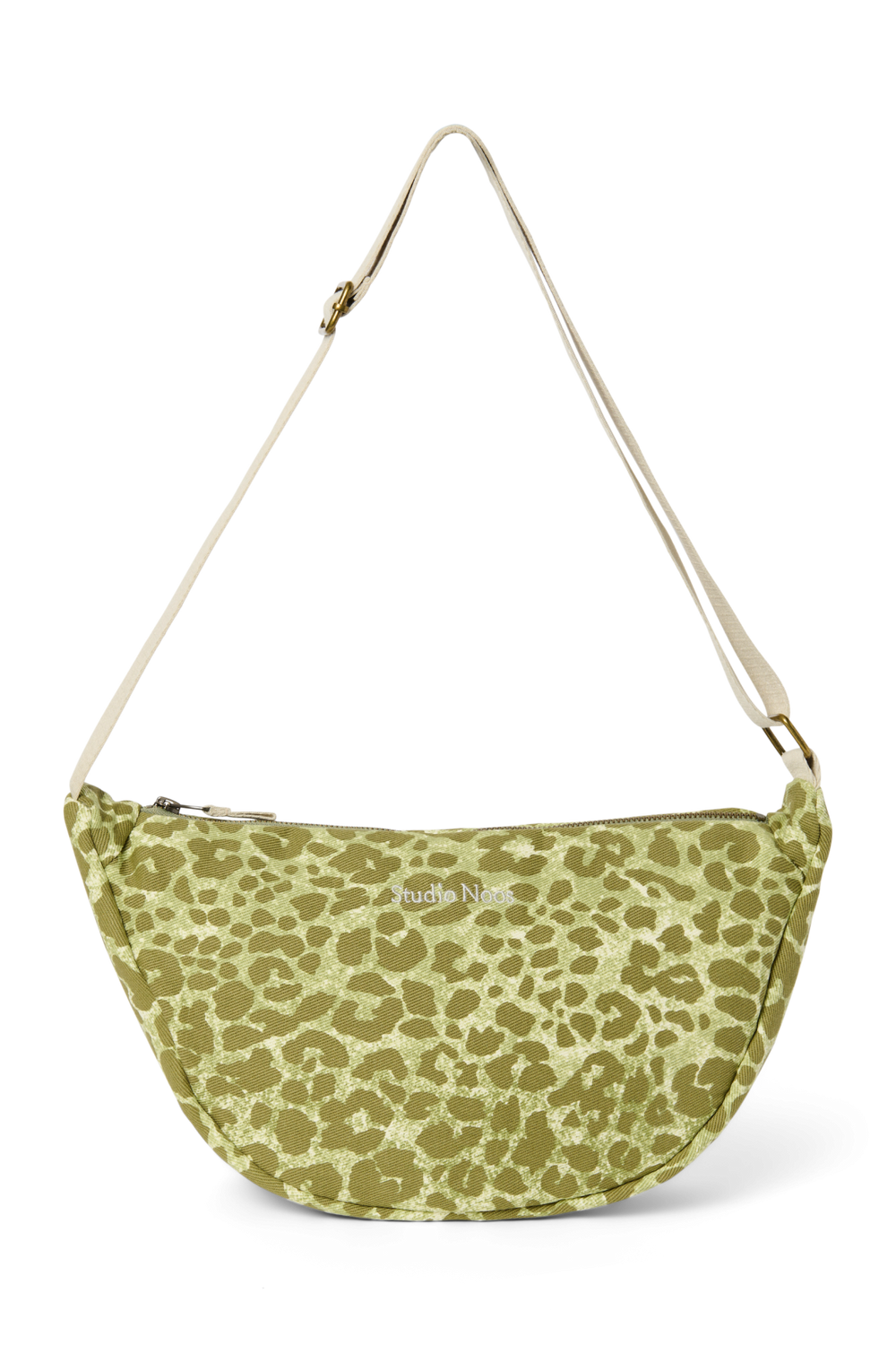 Cotton Adult Fanny Pack | Green Leopard