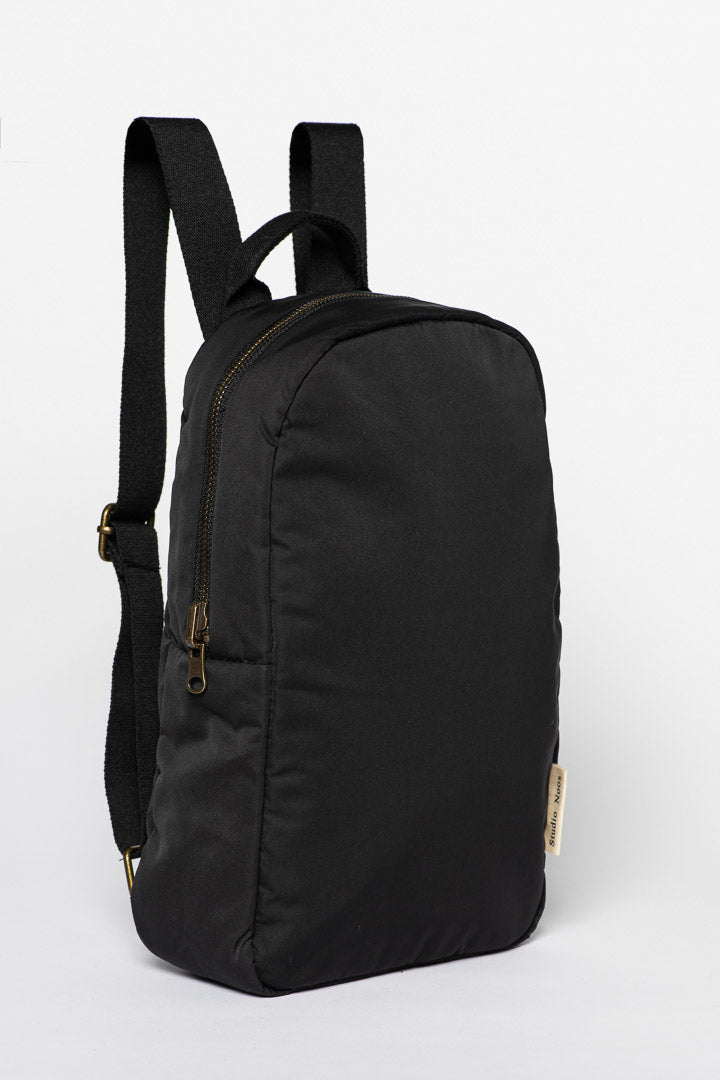 Matelassé Mini Sac à dos | Noir