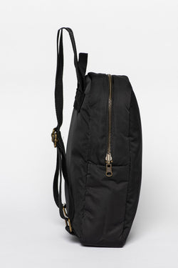 Matelassé Mini Sac à dos | Noir