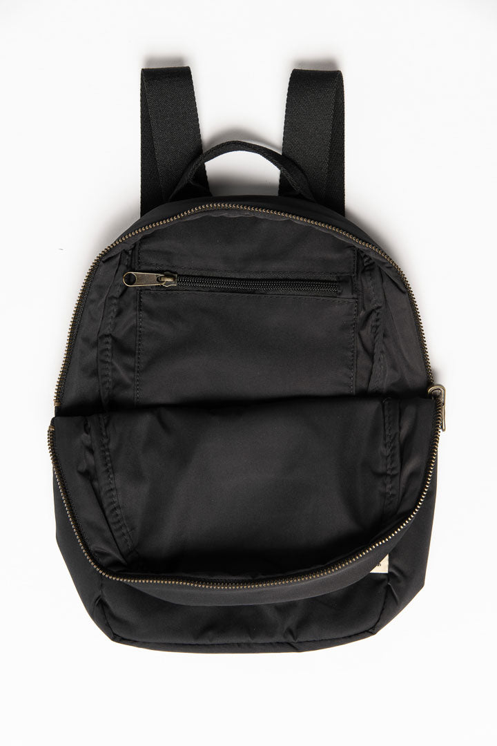 Matelassé Mini Sac à dos | Noir