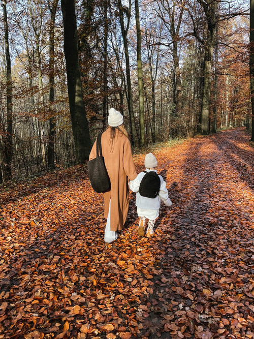 Teddy Mini-Rucksack | Schwarze