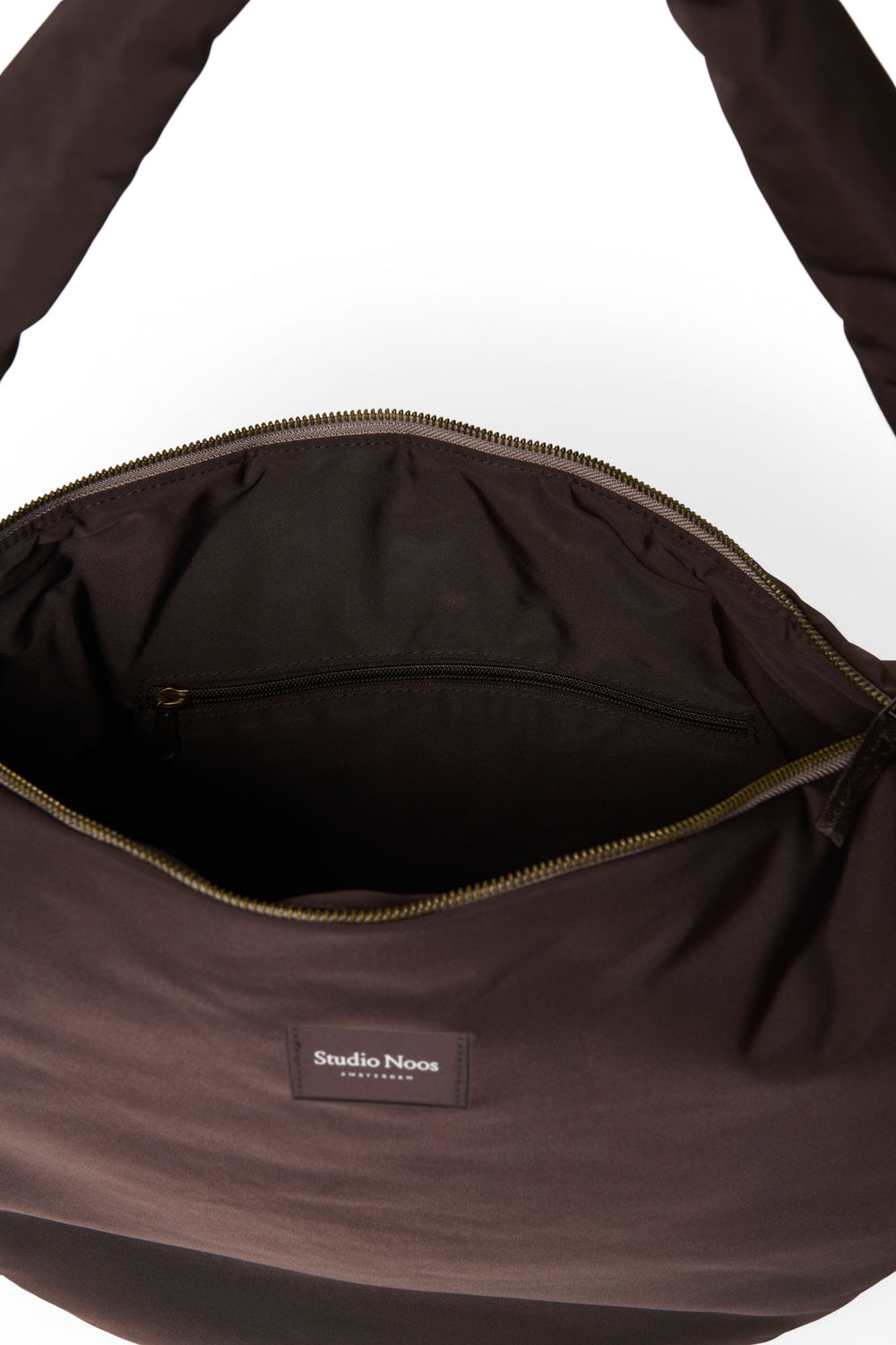 Puffy Cross Body Bag | Brown