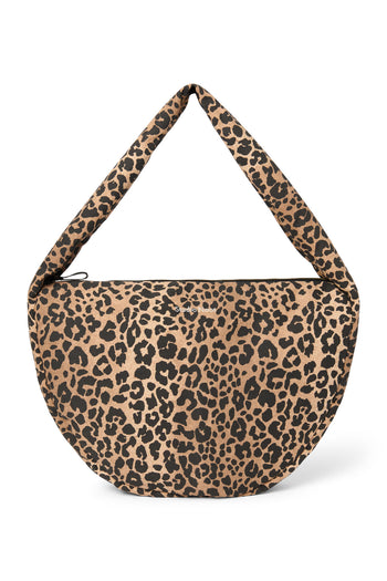Cotton Cross Body Bag | Brown Leopard