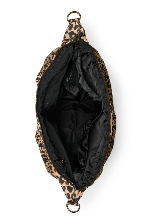 Brown Leopard Cotton Sac à langer