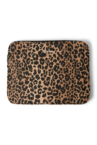 Brown Leopard Cotton Pochette pour Ordinateur Portable 15 Inch