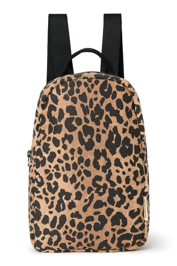 Cotton Mini Rugzak | Brown Leopard