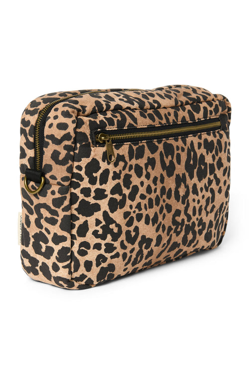 Brown Leopard Cotton Organisateur De Poussette