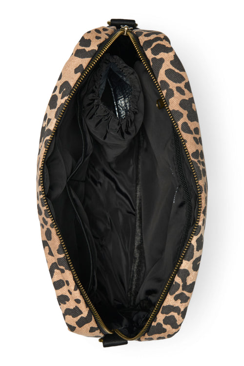 Brown Leopard Cotton Organisateur De Poussette