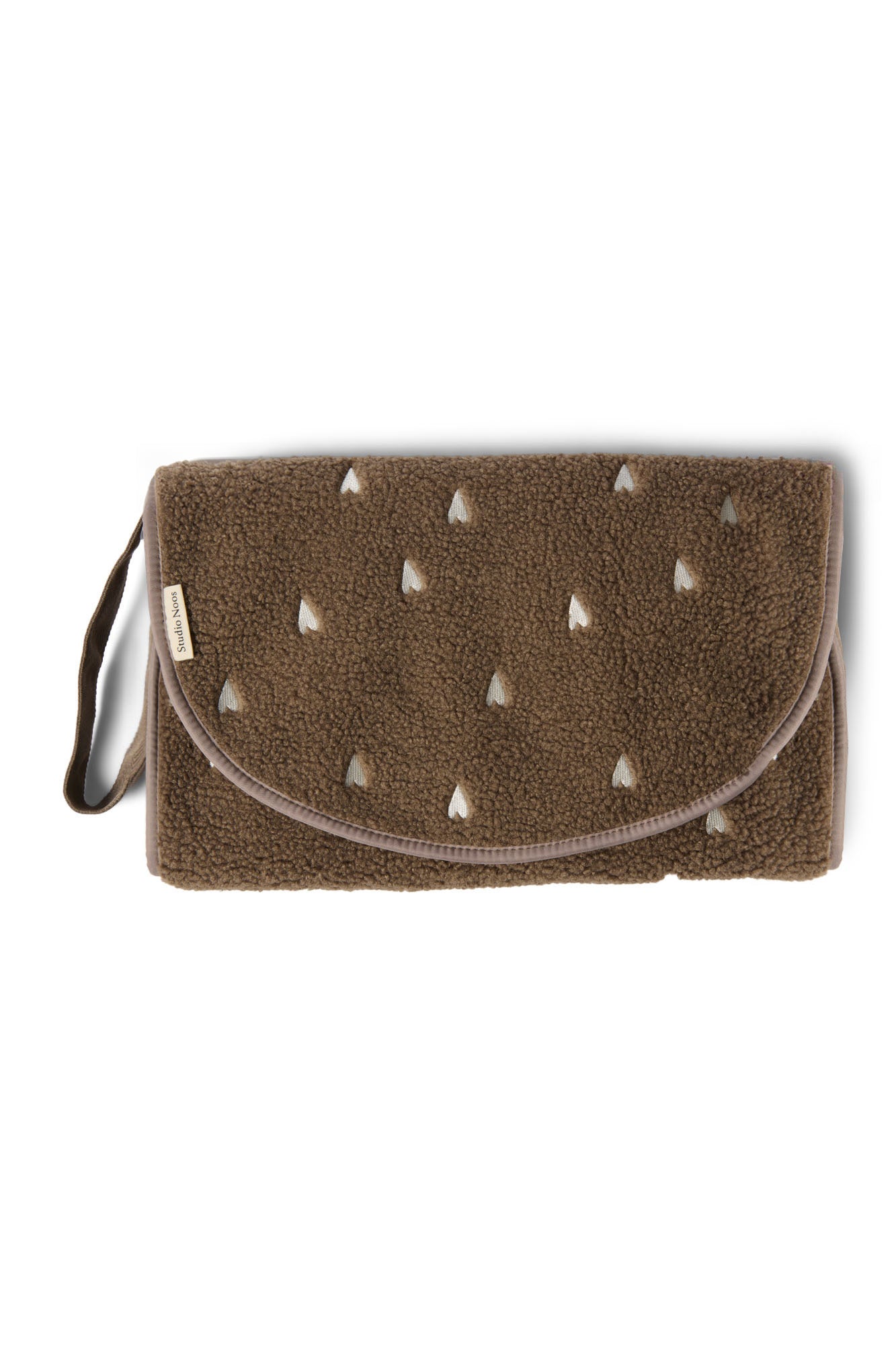 Teddy Hearts Changing Mat | Brown Hearts