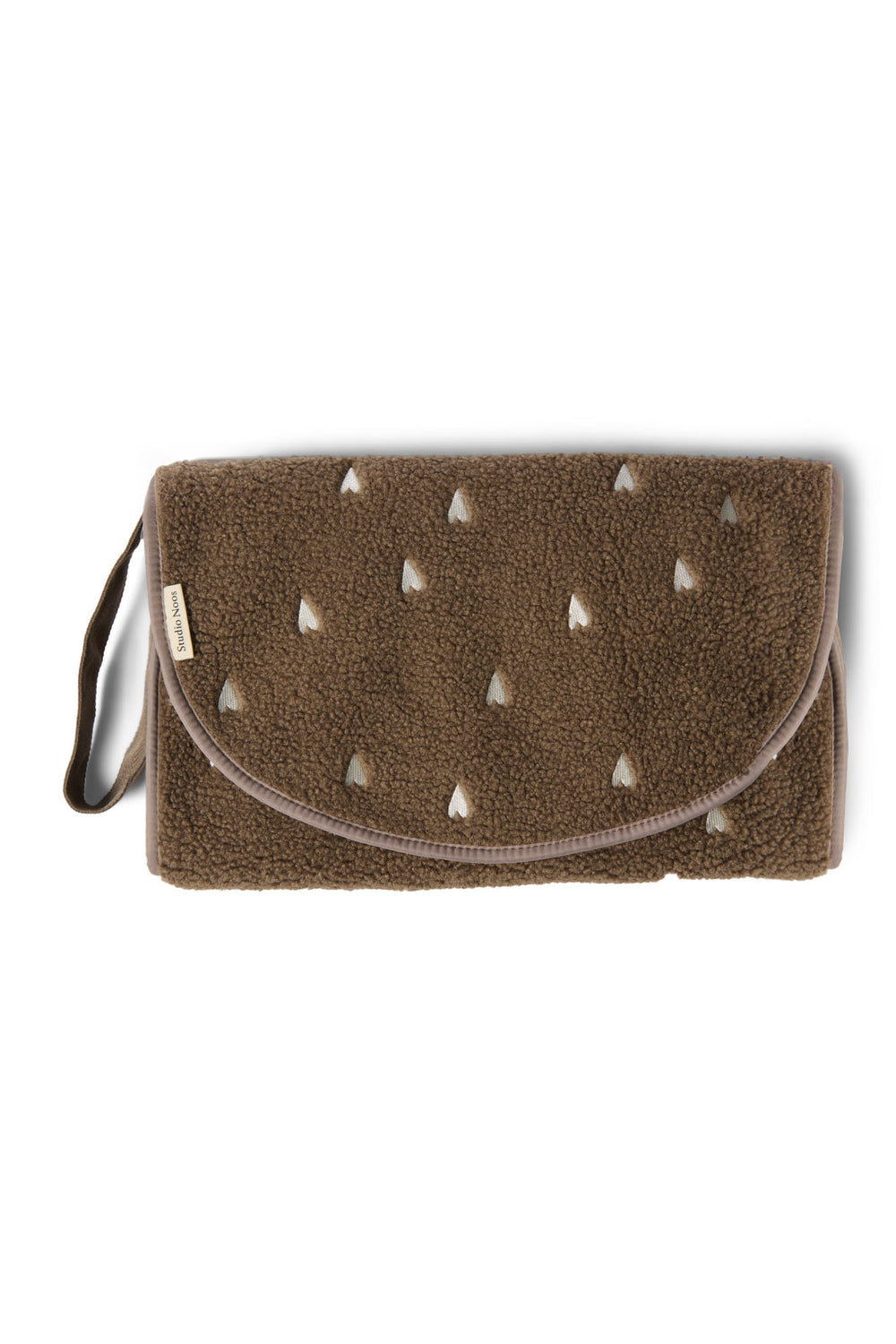 Teddy Hearts Changing Mat | Brown Hearts