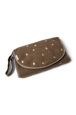 Teddy Hearts Changing Mat | Brown Hearts